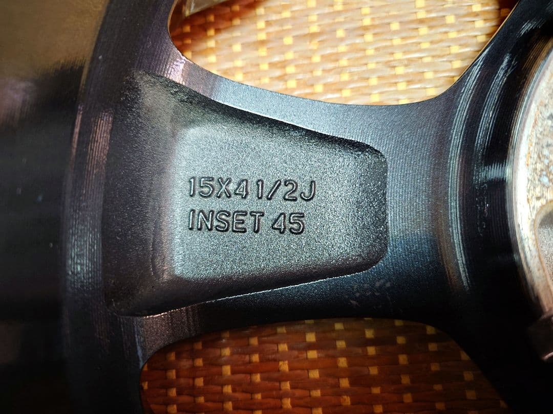 ①軽自動車用 ホイール 2本セット15インチ4.5j+４５①②　同時購入限定