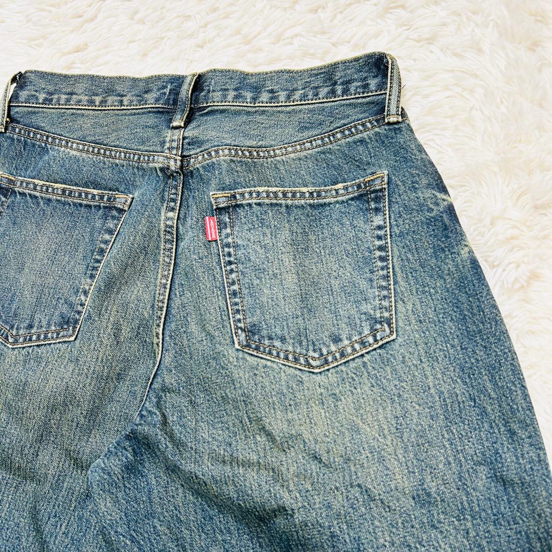 LAGUA GEM CLASSIC WASH TUCK デニム　ブルー　25