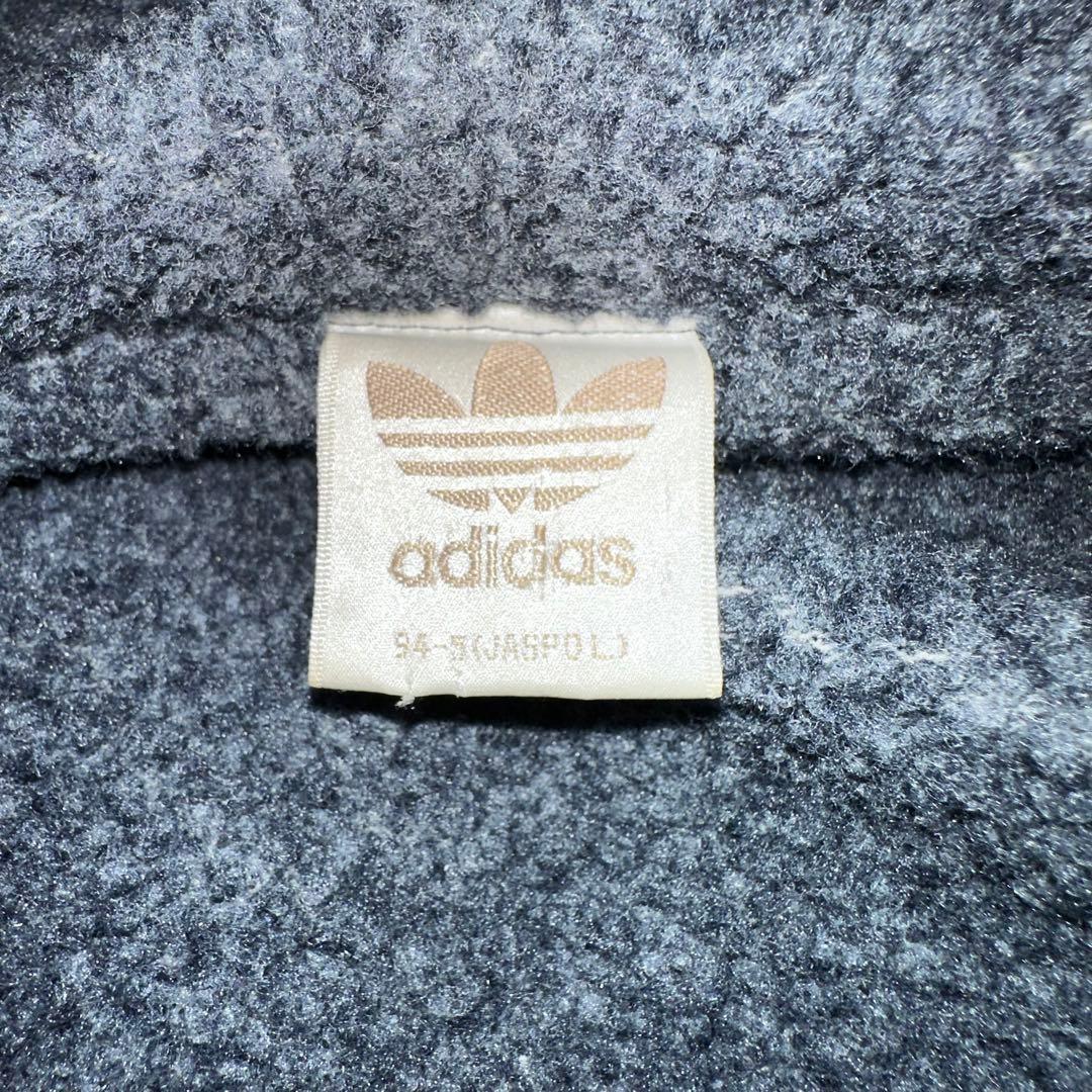 【激レア】90s adidas レイヤード 中綿 ジップ パーカー デサント