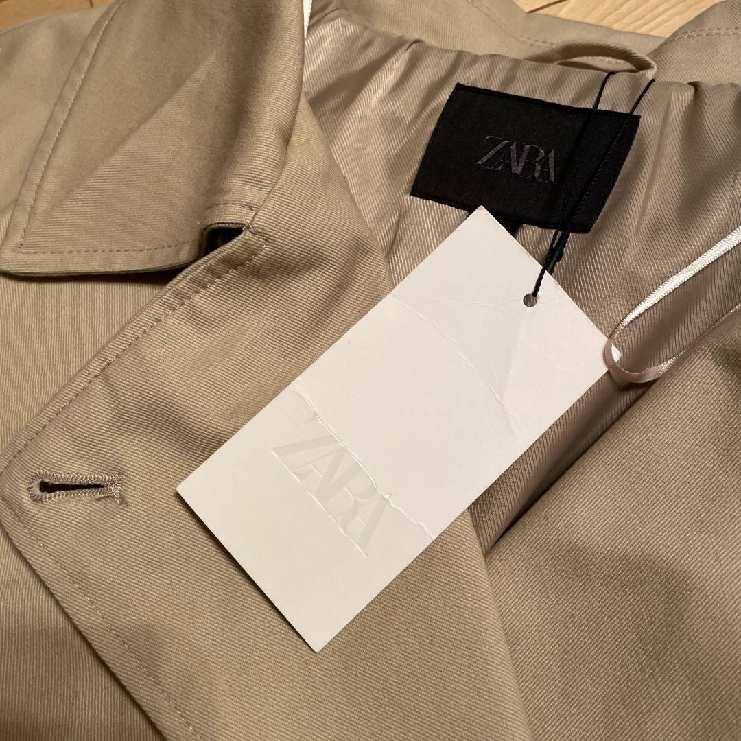ZARA ショートバルーントレンチコート Lサイズ　新品