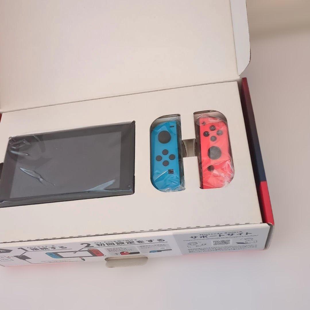 美品☆Nintendo Switch 本体 青/赤 Joy-Con付き