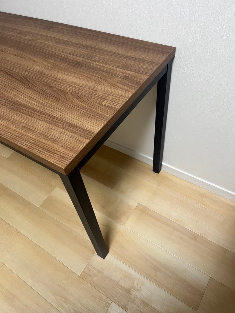 シンプルモダン 木製デスク ブラウン