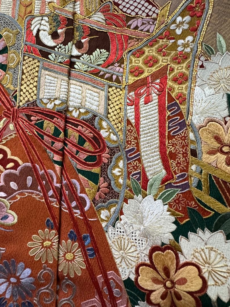 S*u様 正絹 振袖 刺繍 麗光刺繍 蘇州刺繍 相良刺繍