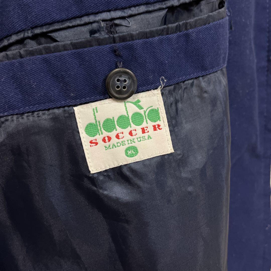 35]希少DIADORAディアドラ刺繍ロゴUSA製フルジップ ジャケットブルゾン