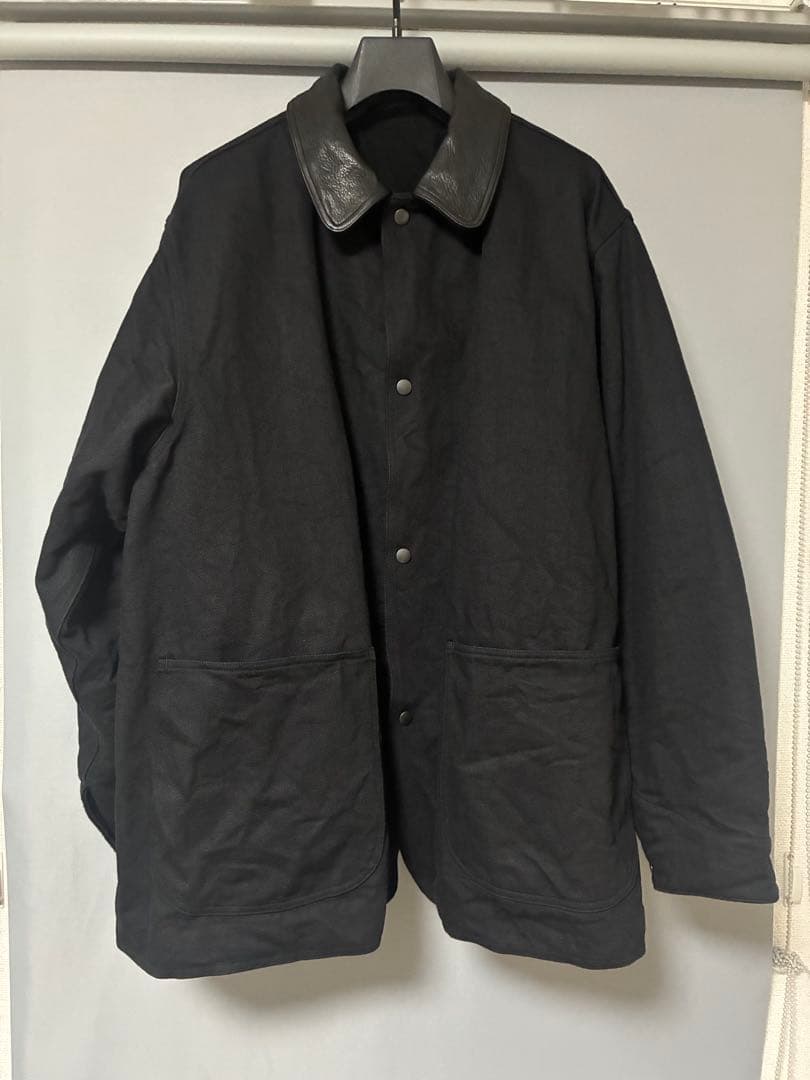 25AW COMOLI デニムレザーワークジャケット BLACK 3