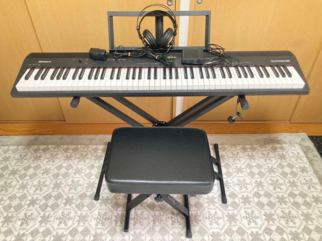 ☆ゆゆ Roland ローランド 88鍵盤 電子キーボード GO-88P