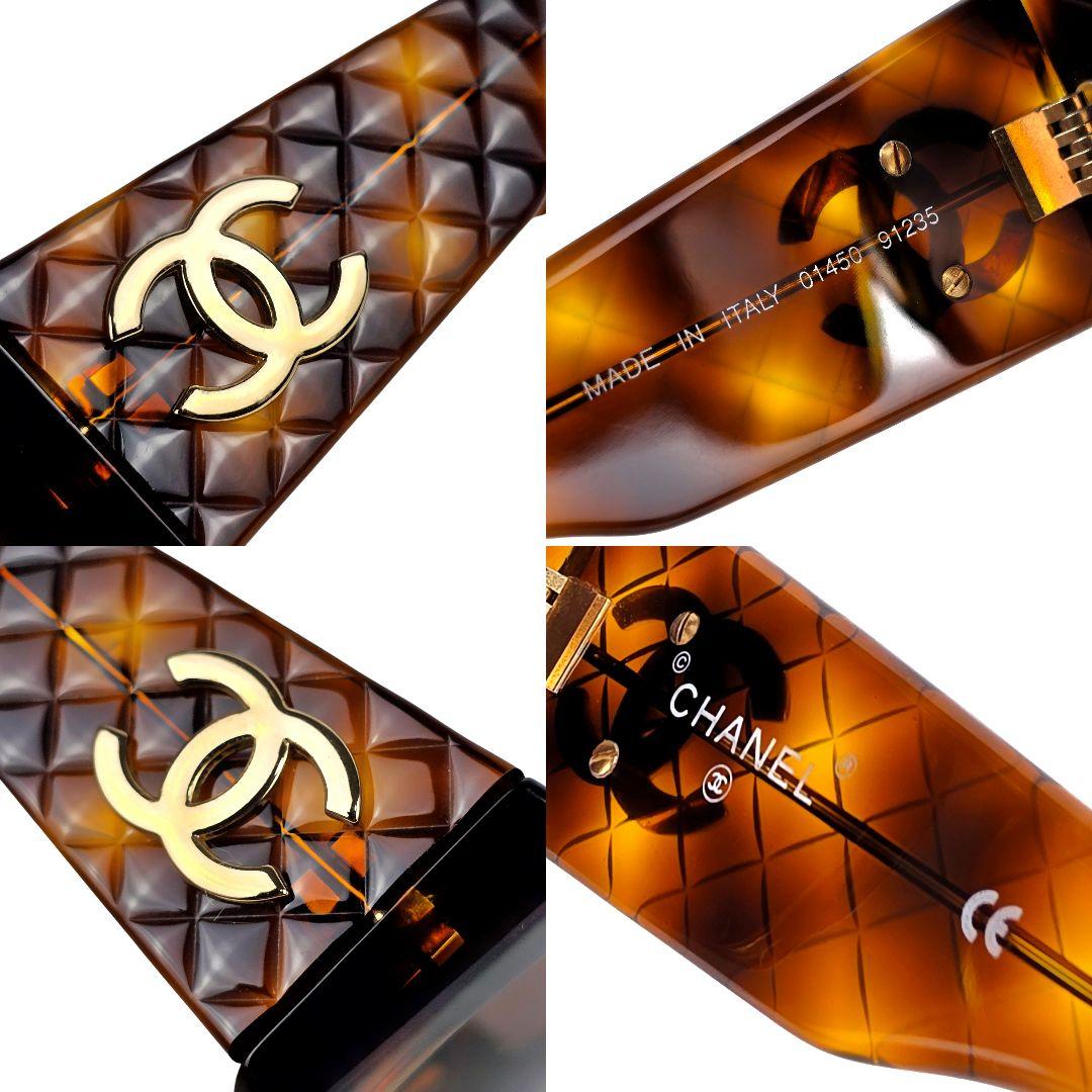 美品 シャネル CHANEL ココマーク マトラッセ サングラス