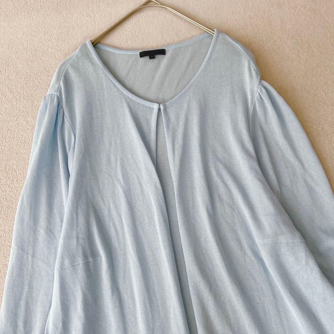 美品✨TO BE CHIC かぎ編みワンピース　カーディガン　大きいサイズ46