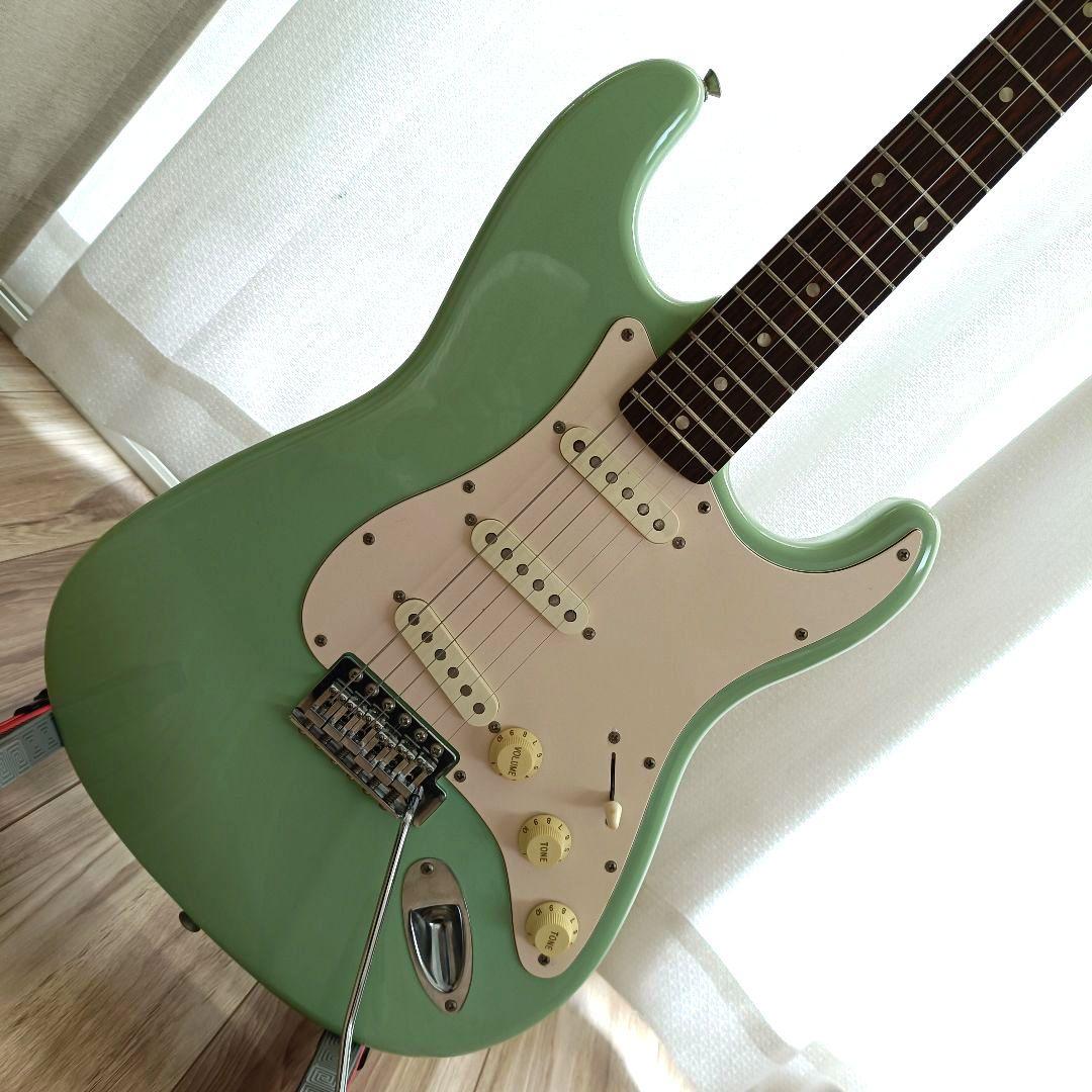 メンテ済｜Squier ストラトキャスター サーフグリーン 追柾目ネック