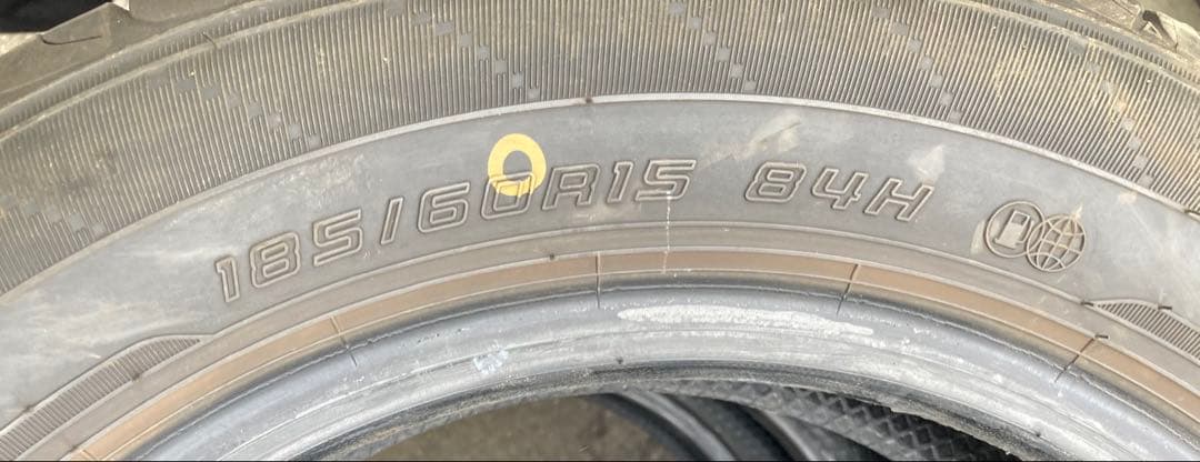 DUNLOP 185/60R15 25年製 夏タイヤ 【南-145 ②】