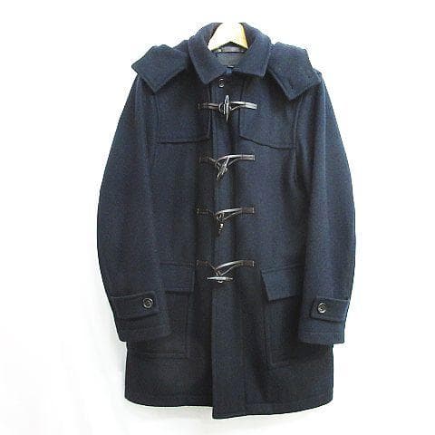 ホネホネ COACH ウール ダッフルコート メンズ Sサイズ 濃紺