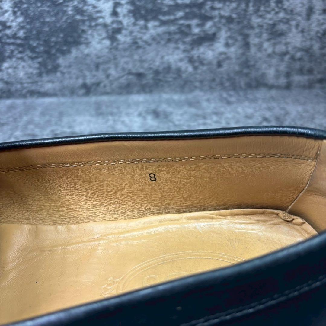 【美品】TOD'S トッズ ゴンミーニ レザー ドライビングシューズ 黒