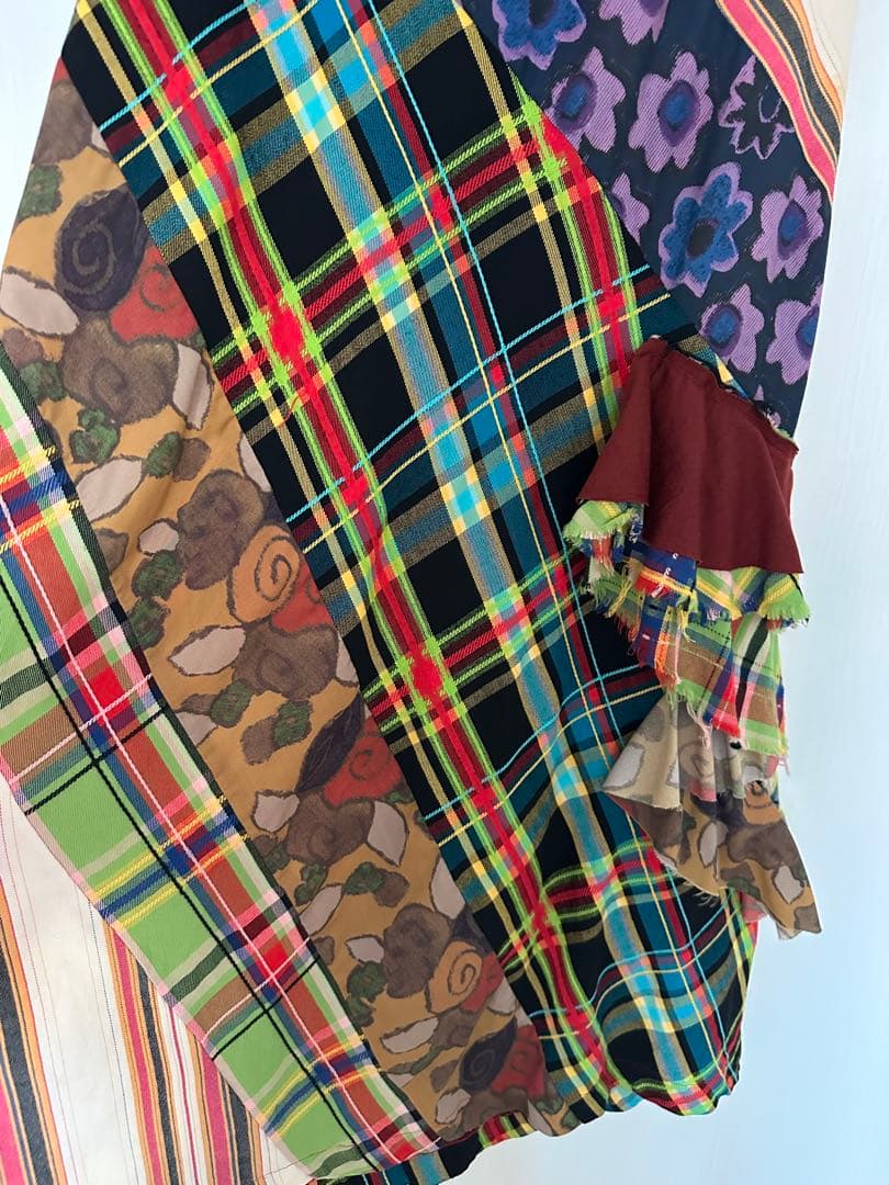 COMME des GARCONS パッチワーク フリル スカート