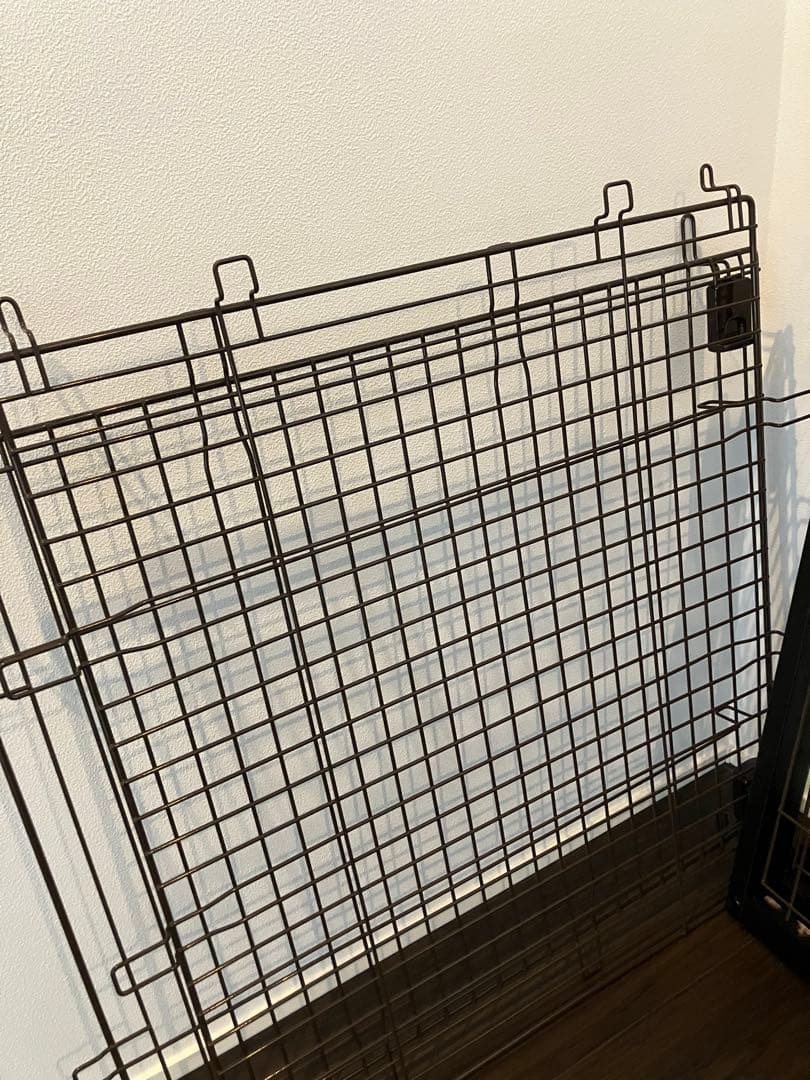 リッチェル　木製スライドペットサークルワイド屋根とトレーつき