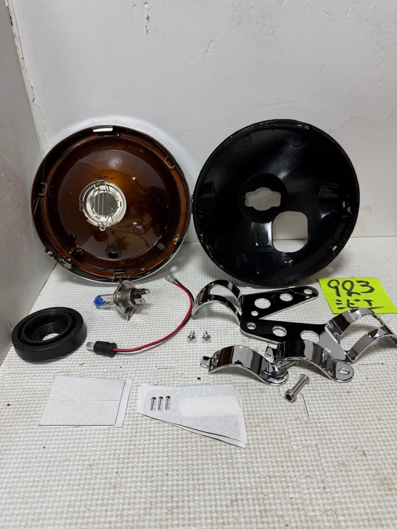 希少当時物シビエスーパーオスカー180πシビエ凹みレンズ付ヘッドライトマーシャル