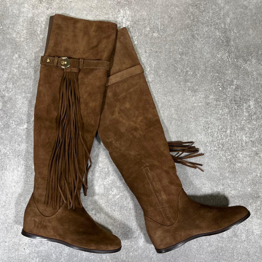 STUART WEITZMAN スエードロングブーツ　ニーハイブーツ　35