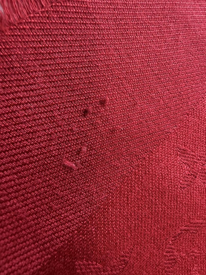 LOUIS VUITTON モノグラム ショール ストール（レッド）