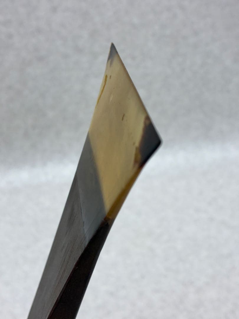Z003）高級　天然素材　本鼈甲　べっこう　三味線　バチ　撥　和楽器　弦楽器