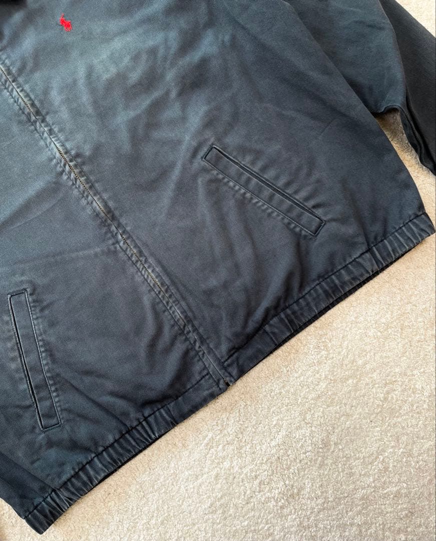 90s Polo Ralph Lauren ハリントンジャケット ネイビー XL