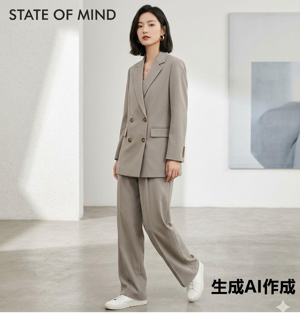 極美品✨STATE OF MIND ダブルテーラードジャケットパンツスーツ M