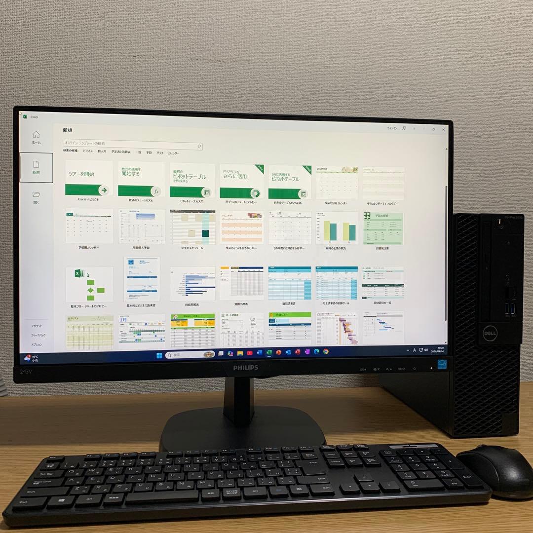 DELL OptiPlex Win11 デスクトップPC 23.8' フルセット
