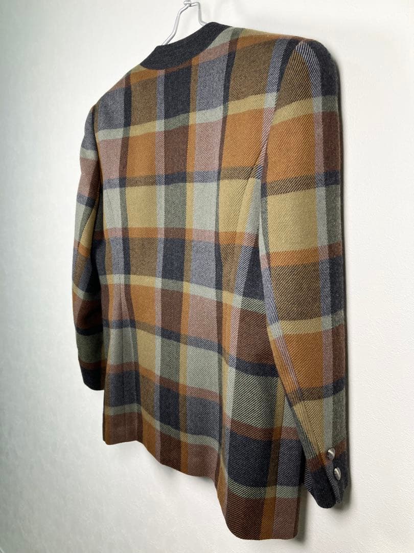 245 【美品】HARDY AMIES テーラードジャケット ウール XL