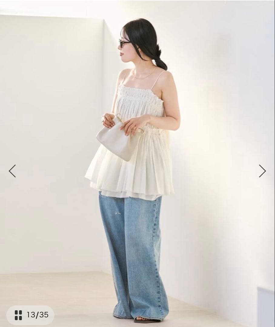新品タグ付き　Plage IND VOIL TACK キャミソール