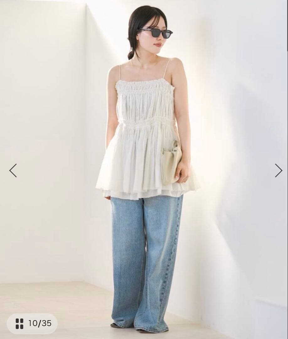 新品タグ付き　Plage IND VOIL TACK キャミソール
