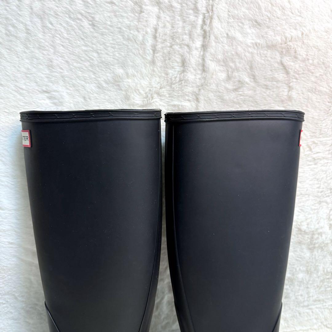 【正規品】美品✨ハンター　レインブーツ　長靴　スノーブーツ　ブラック　37