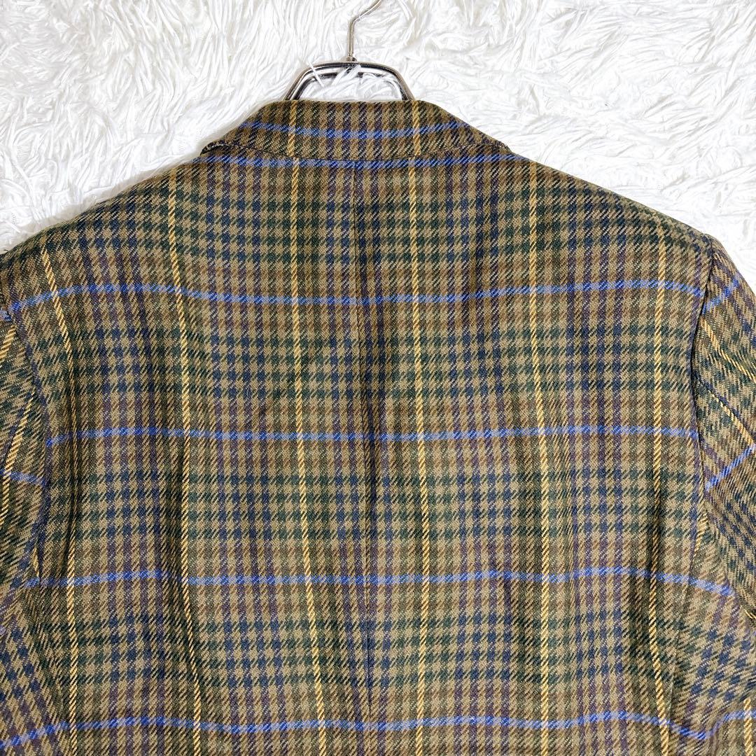 80s ETIENNE AIGNER ドイツ製 英国生地 チェック ジャケット