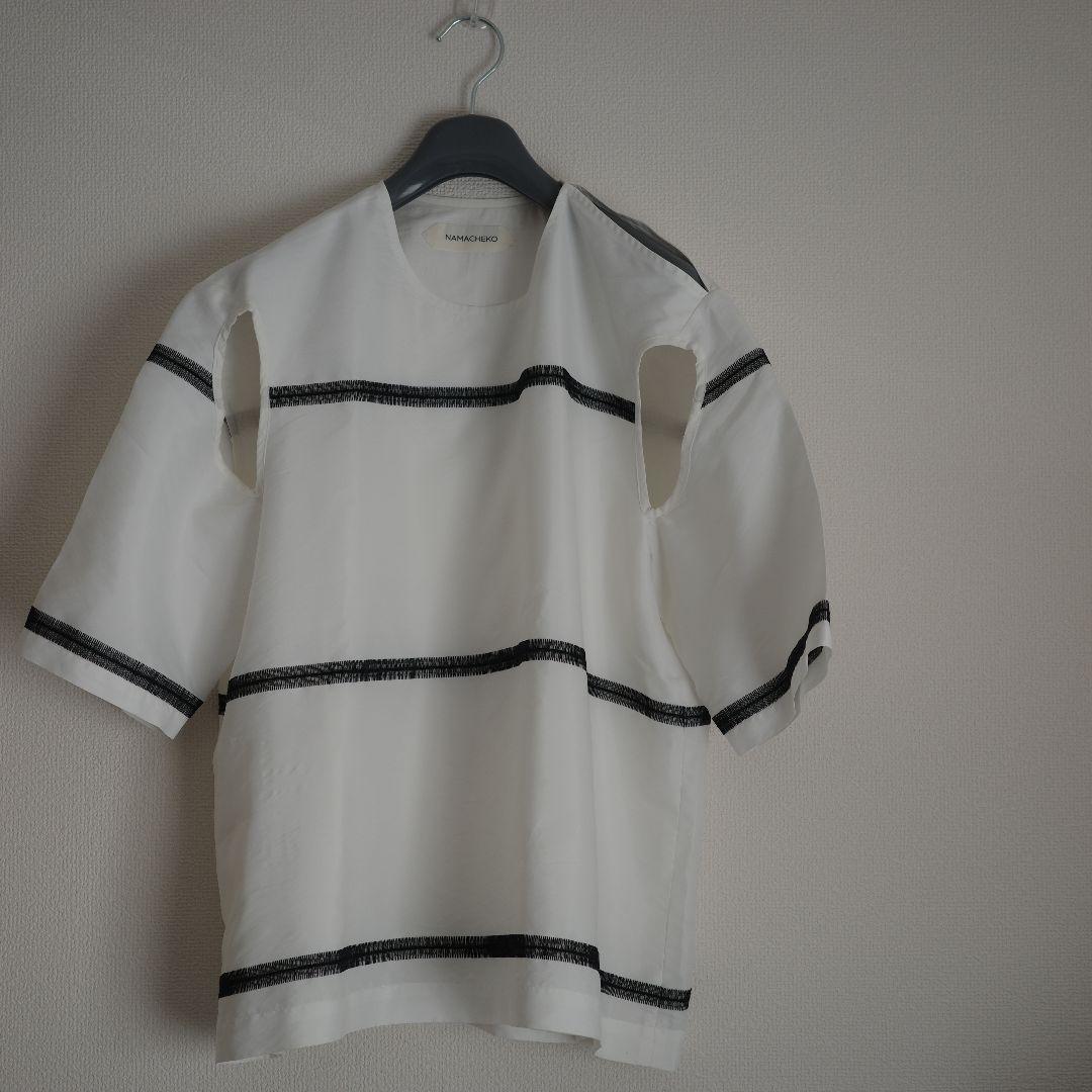 トップス NAMACHEKO - stitch border T shirt -
