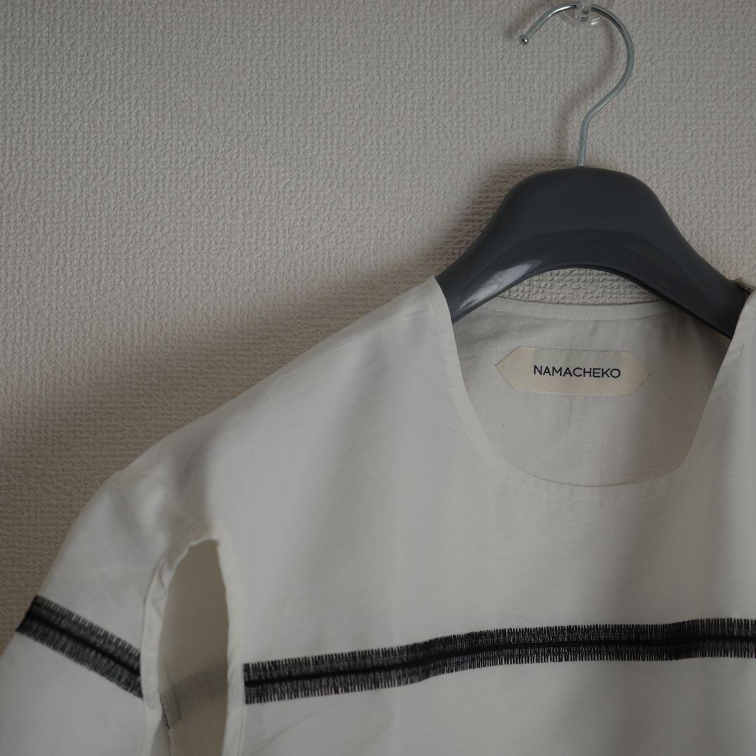 トップス NAMACHEKO - stitch border T shirt -
