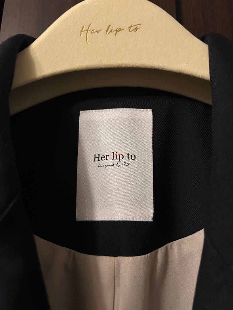 【Her lip to】Double Breasted Twill Long
