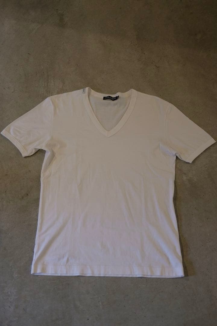 DOLCE&GABBANA 白T Ｖネック