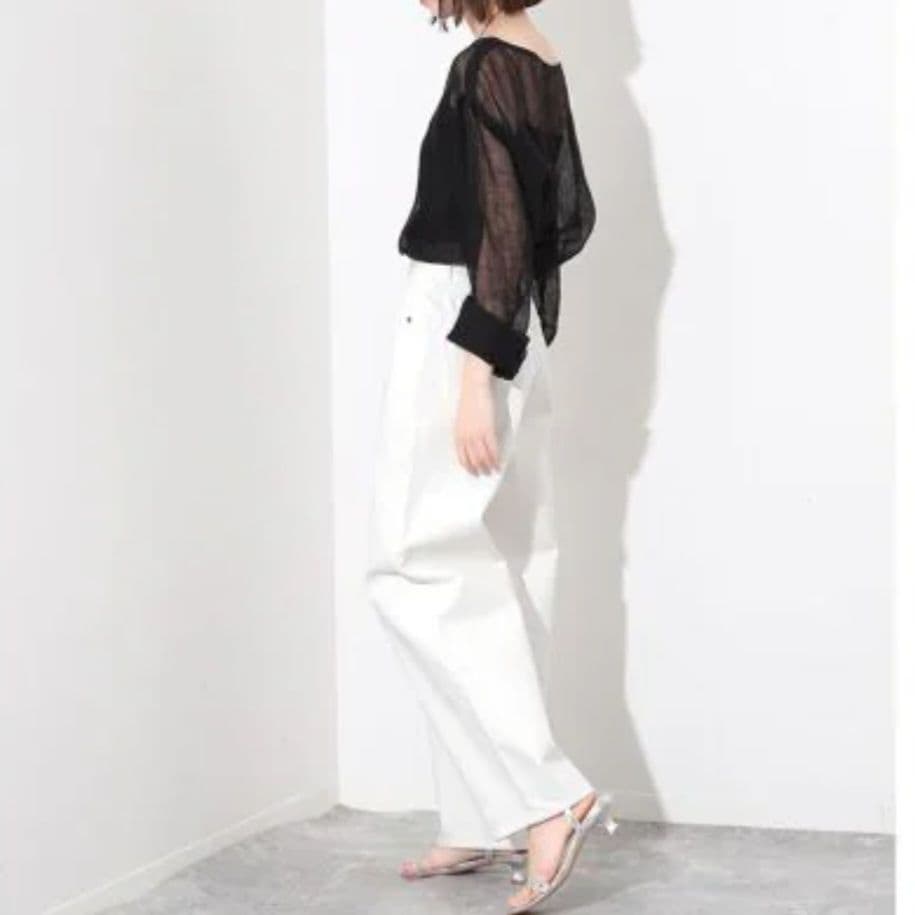24ss完売品✨ コクーンシルエットデニム スローブイエナ 36 ワイドパンツ