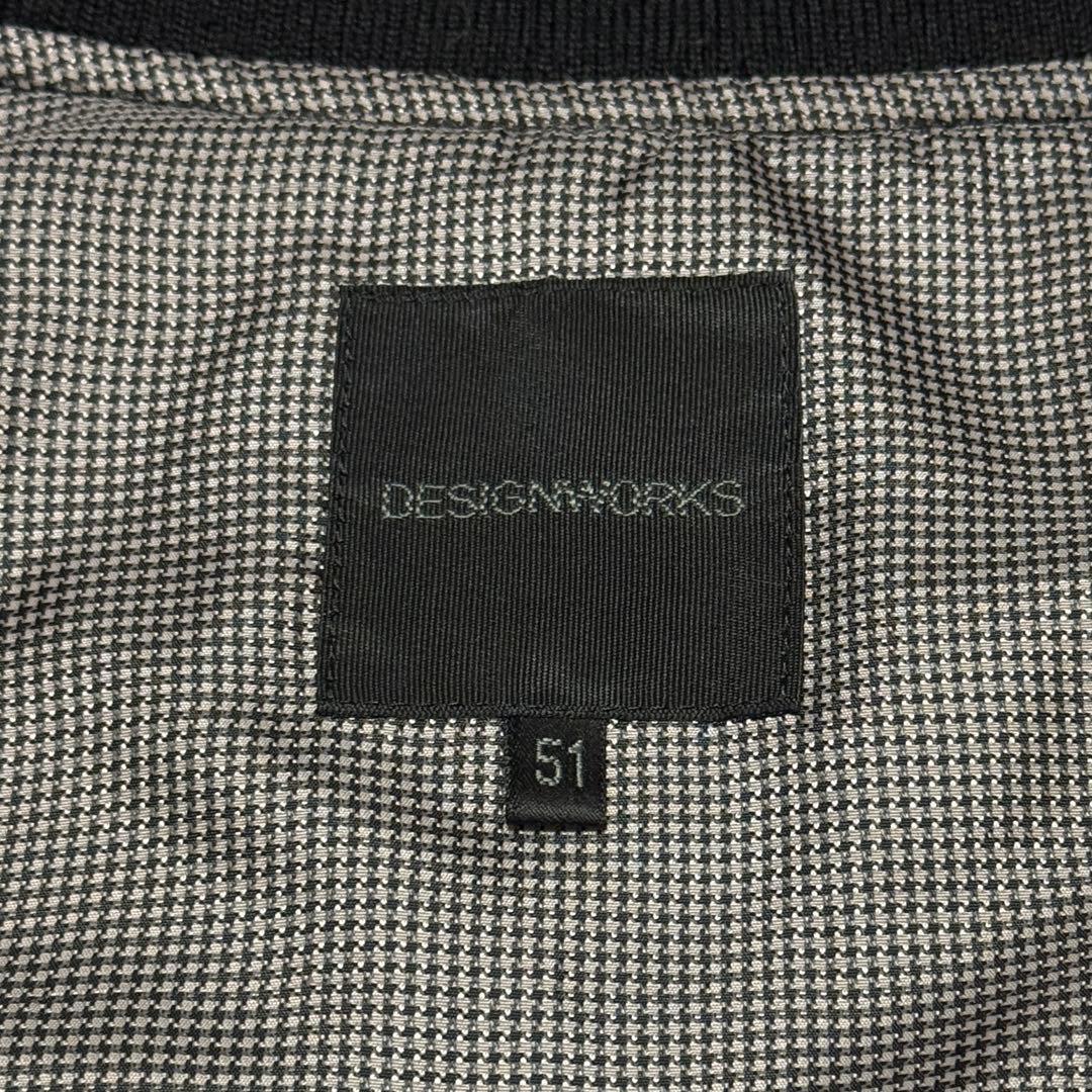 DESIGNWORKS 中綿ブルゾン ダイヤキルト 黒 メンズ 51 XL相当