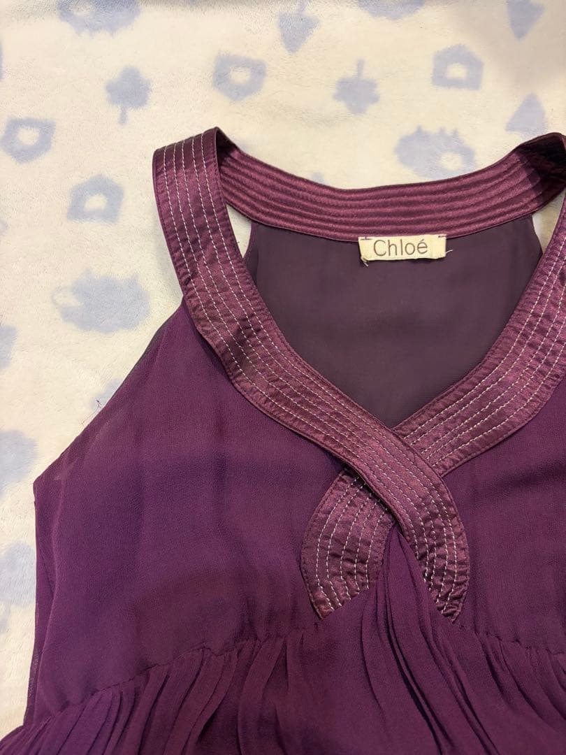 Chloe シルクドレス