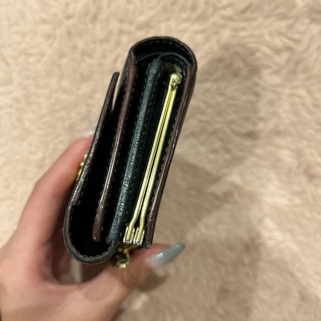 Vivienne Westwood 財布 がま口 黒 折り財布