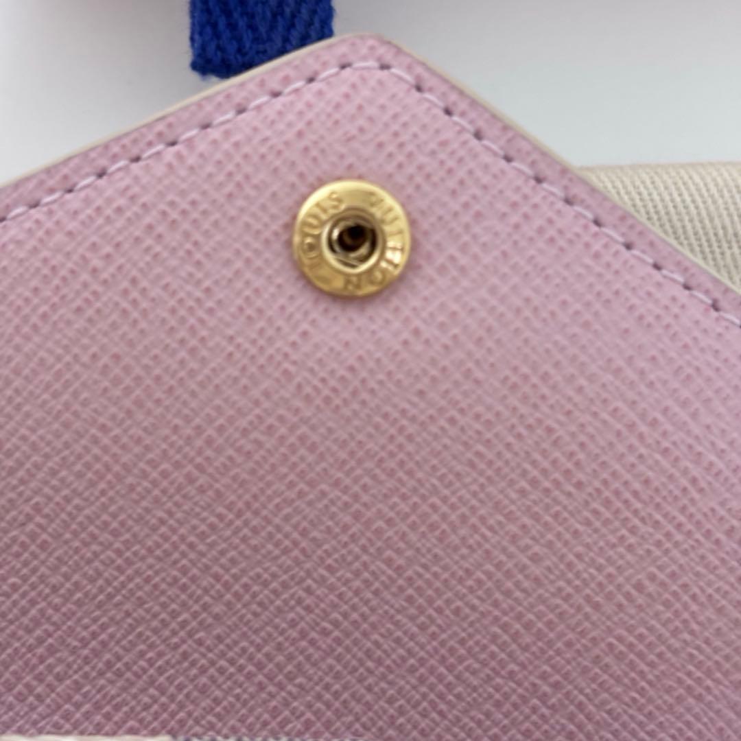 【新品未使用】ルイヴィトン　ヴィクトリーヌ　ダミエアズール　三つ折り折財布