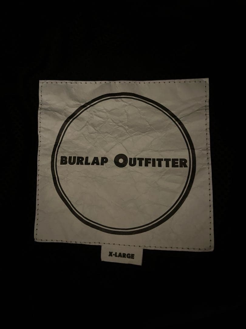 BURLAP OUTFITTER トラックパンツ　ブラックXL
