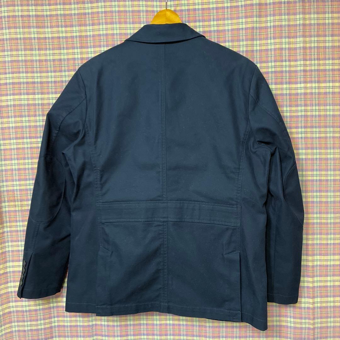 エルエルビーン◼️濃紺ネイビーテーラードジャケット ◼️ジップポケット付き