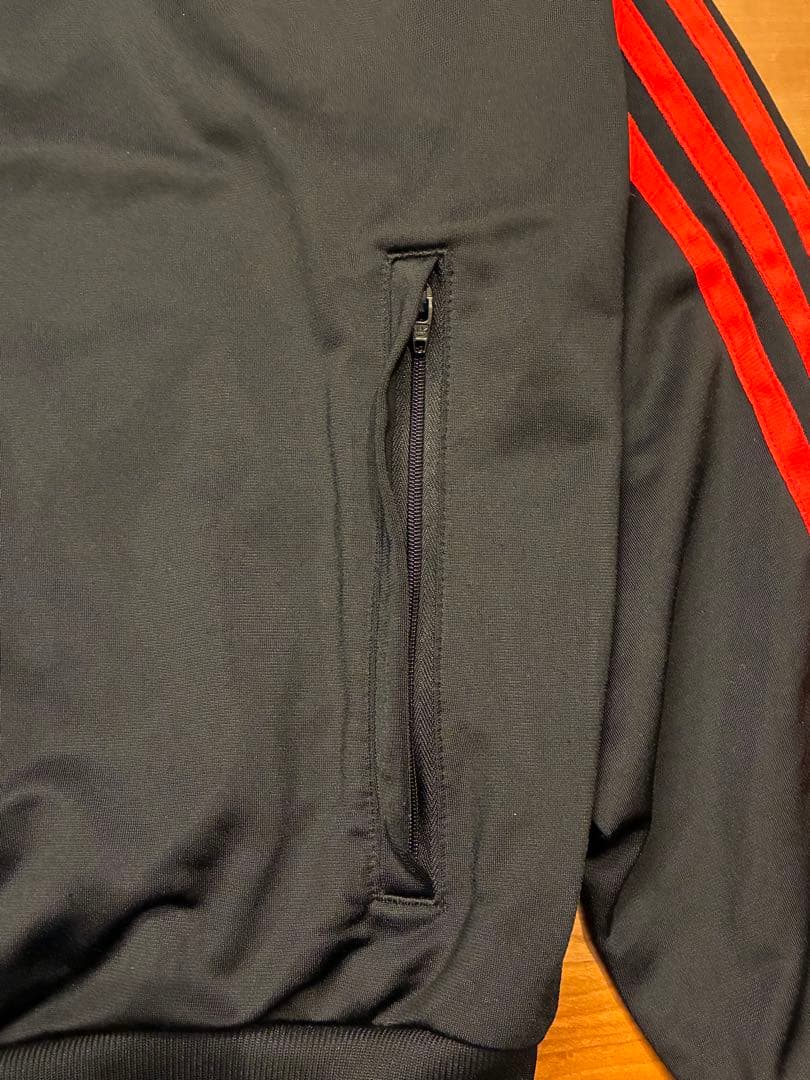 adidas アディダス　ATP 復刻 ジャージ　トラックジャケット　黒✖️赤　L