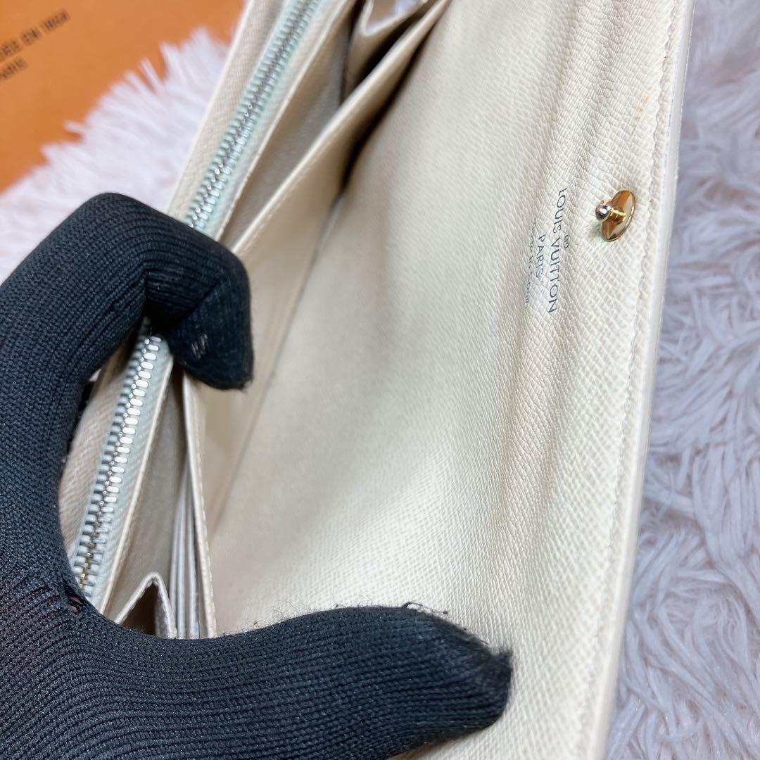 ！美品！ ルイヴィトン ダミエアズール ポルトフォイユ サラ レディース 長財布
