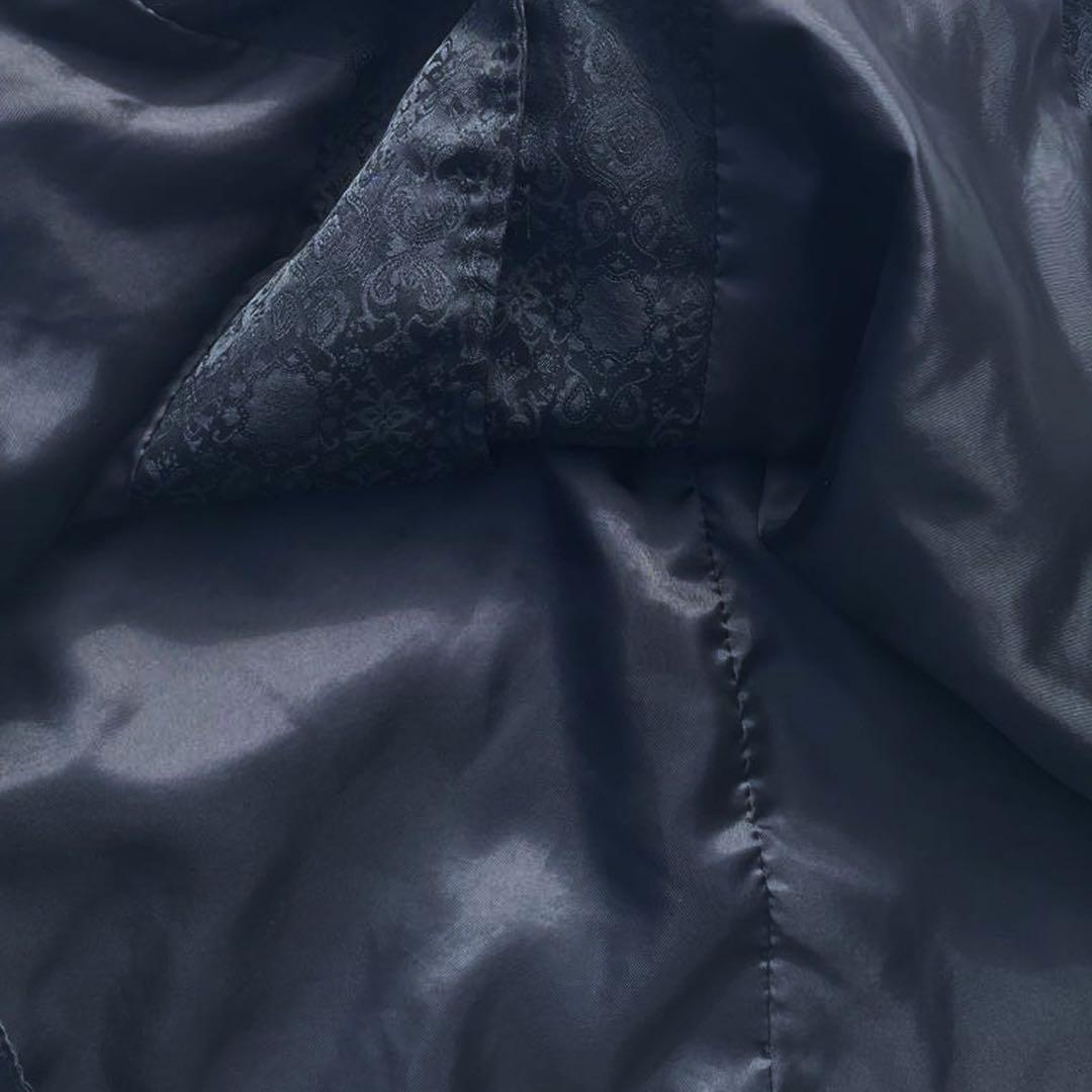 【USA製】WAH MAKER ペイズリー柄 ショールカラー ベスト ブラック