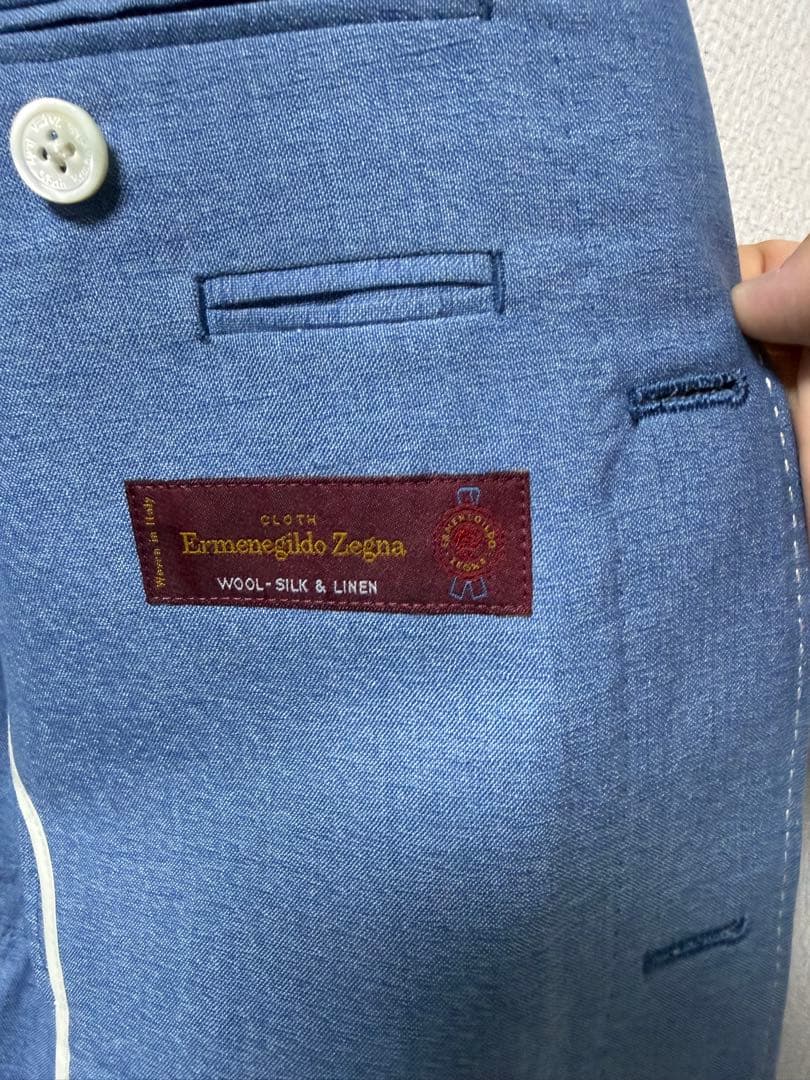 Ermenegildo Zegna テーラードジャケット 青