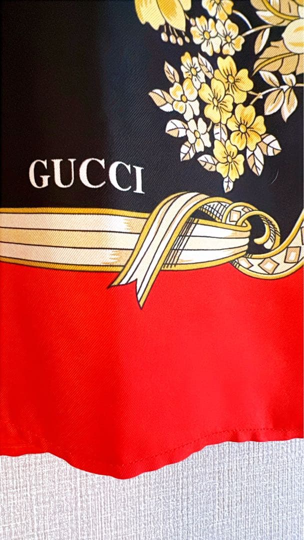 美品 GUCCI シルク ノースリーブワンピース