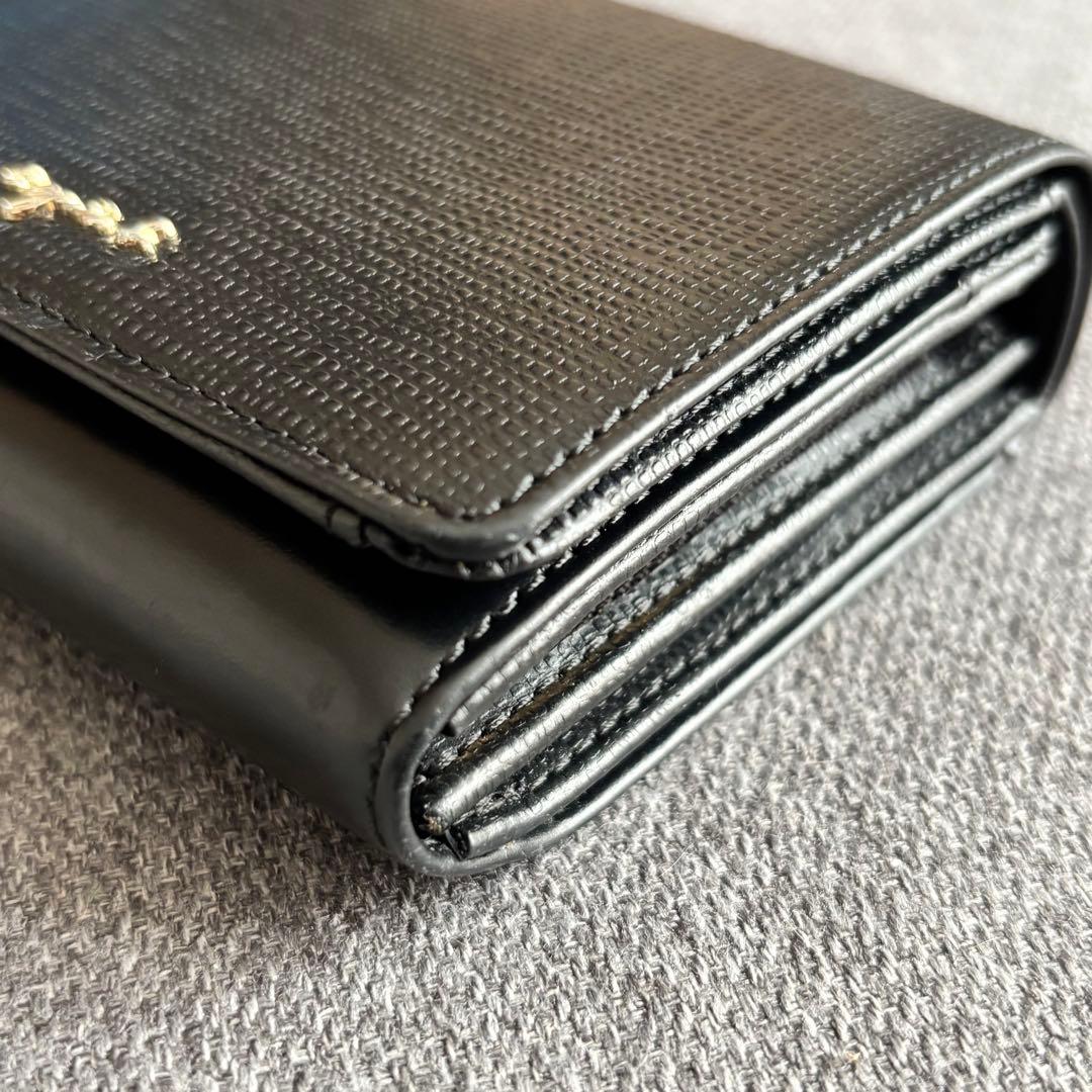 【美品】アニエスベー　Agnes b 二つ折り財布　ブラック　レディース