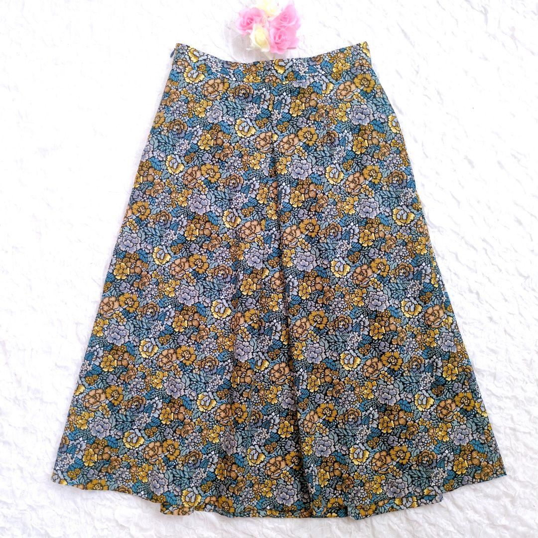 【極美品】SCAPA✕LIBERTY　プリーツスカート　ミモレ丈　近年モデル