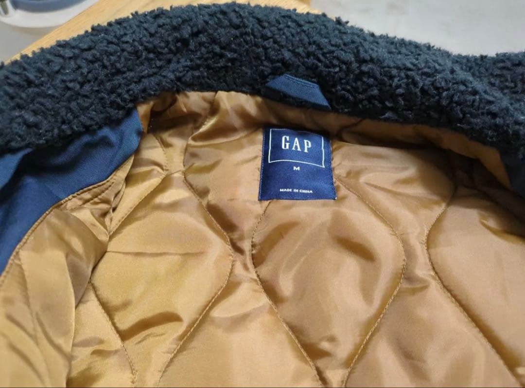 00s オールド GAP ギャップ フライトジャケット ダークネイビー 短丈