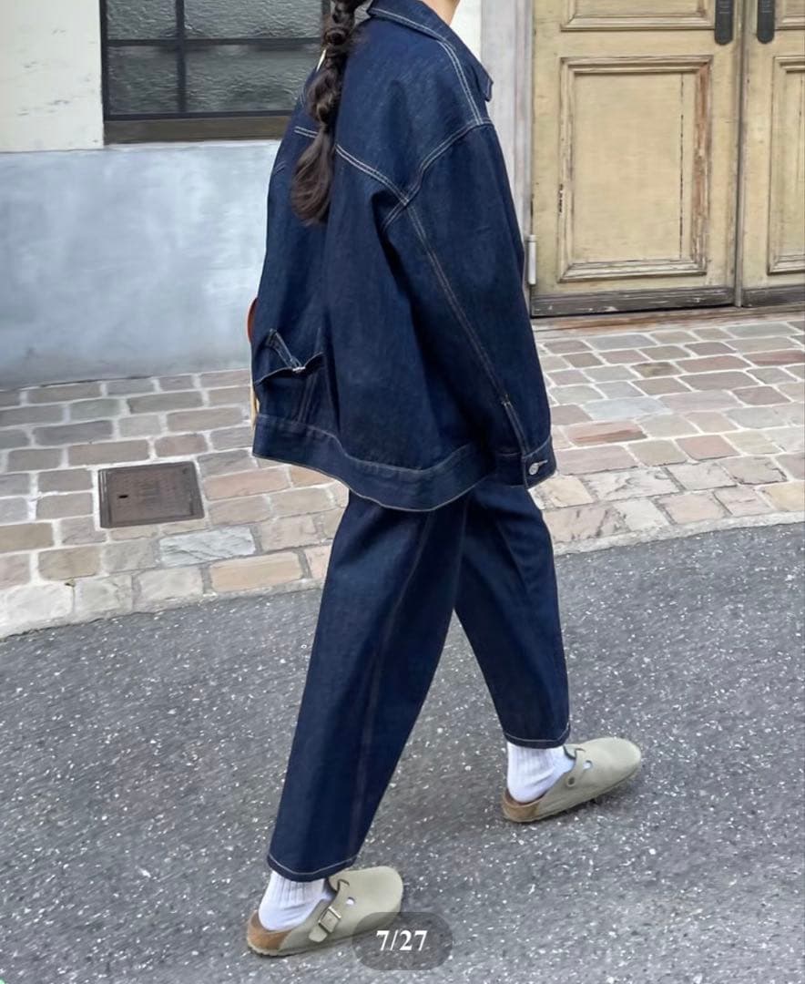FASHIRU curve denim pants カーブデニムパンツ